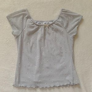 vintage tammy floral mesh top🐇🤍